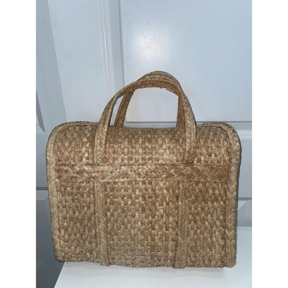 Primavera Collection Acapulco Beach Basket Bag Large Straw Tote Embellished - Picture 8 of 15